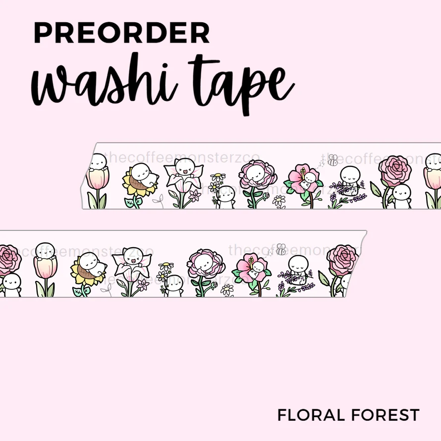 Floral Forest Washi Tape - 15mm - Image 2