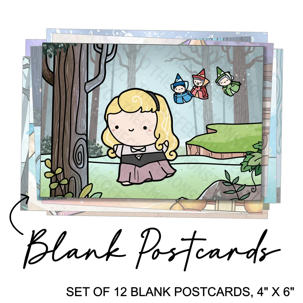 Princess Postcards (set of 12) (1 per customer)