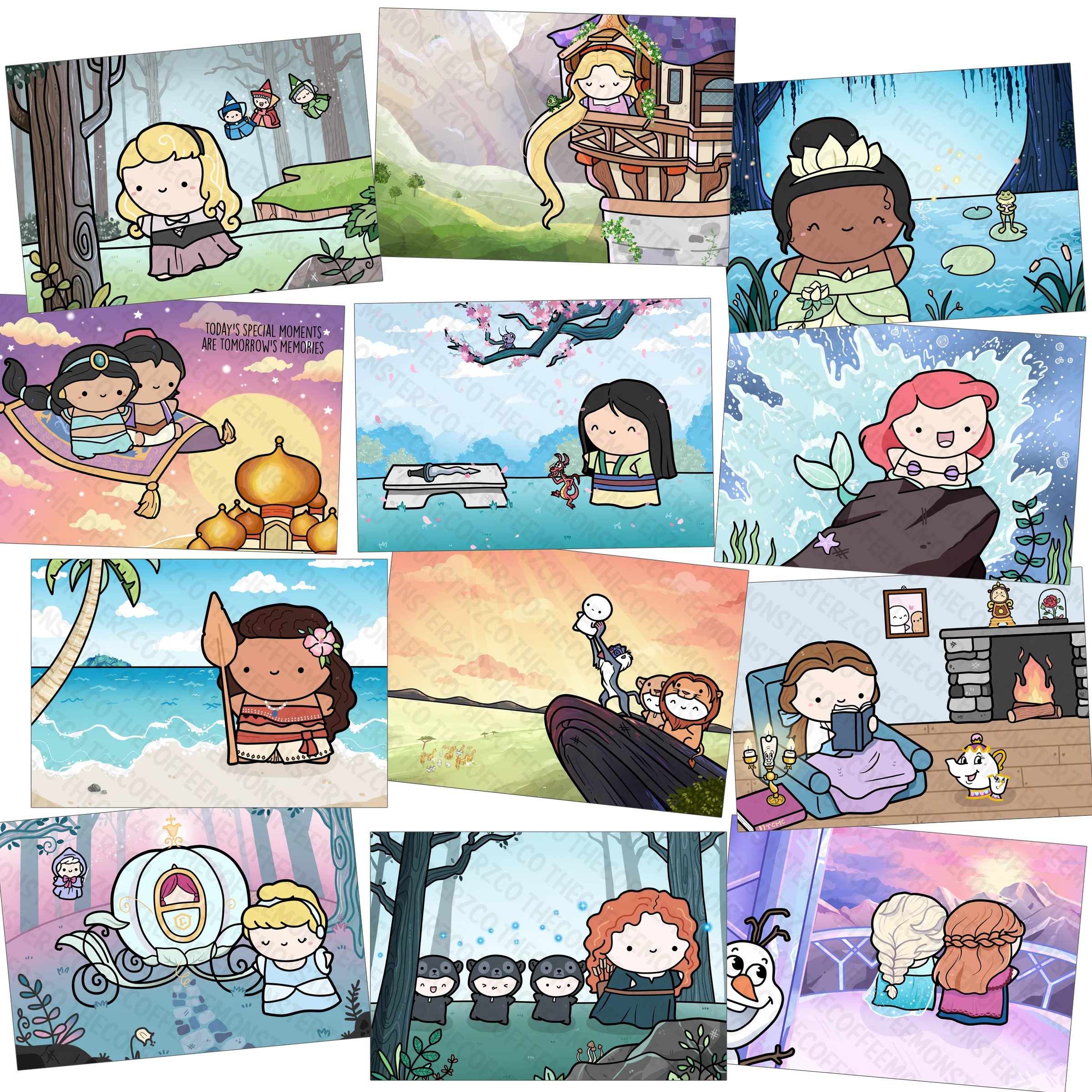 Princess Postcards (set of 12) (1 per customer) - Image 2