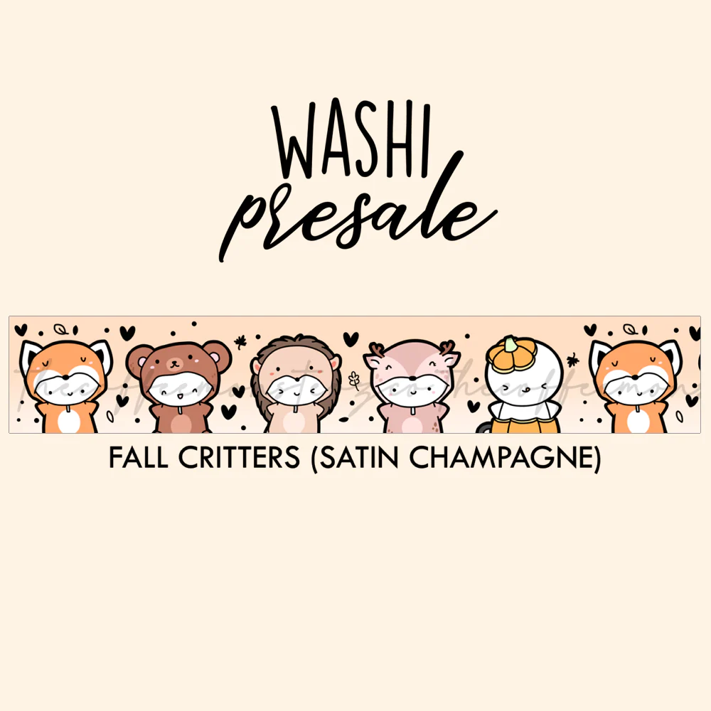 Fall Critters 1.0 Washi Tape - 15mm - Image 2