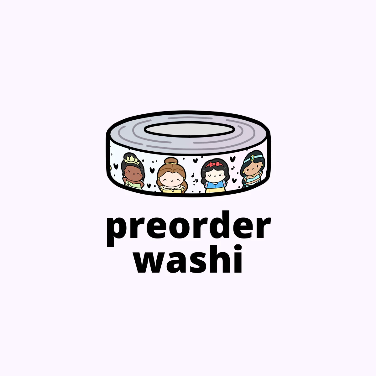 Princess Party 2.0 Washi Tape - 15mm (1 per customer) - Image 3