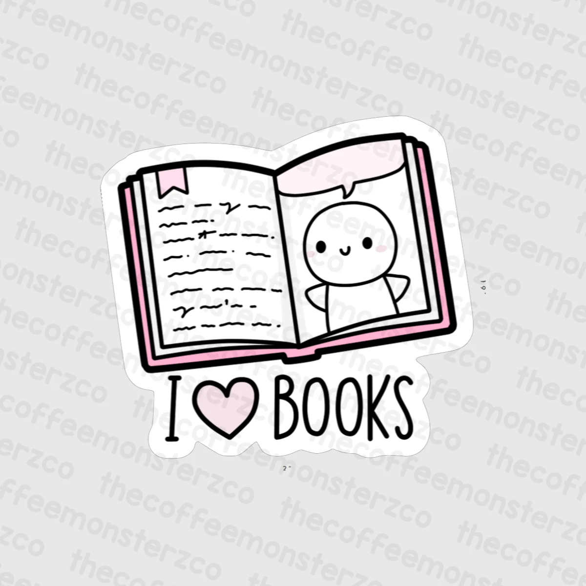 Reading Emoti - Vinyl Sticker - Image 3