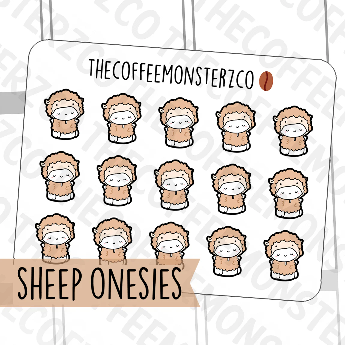 Sheep Onesie Emotis (FINAL STOCK) - Image 3
