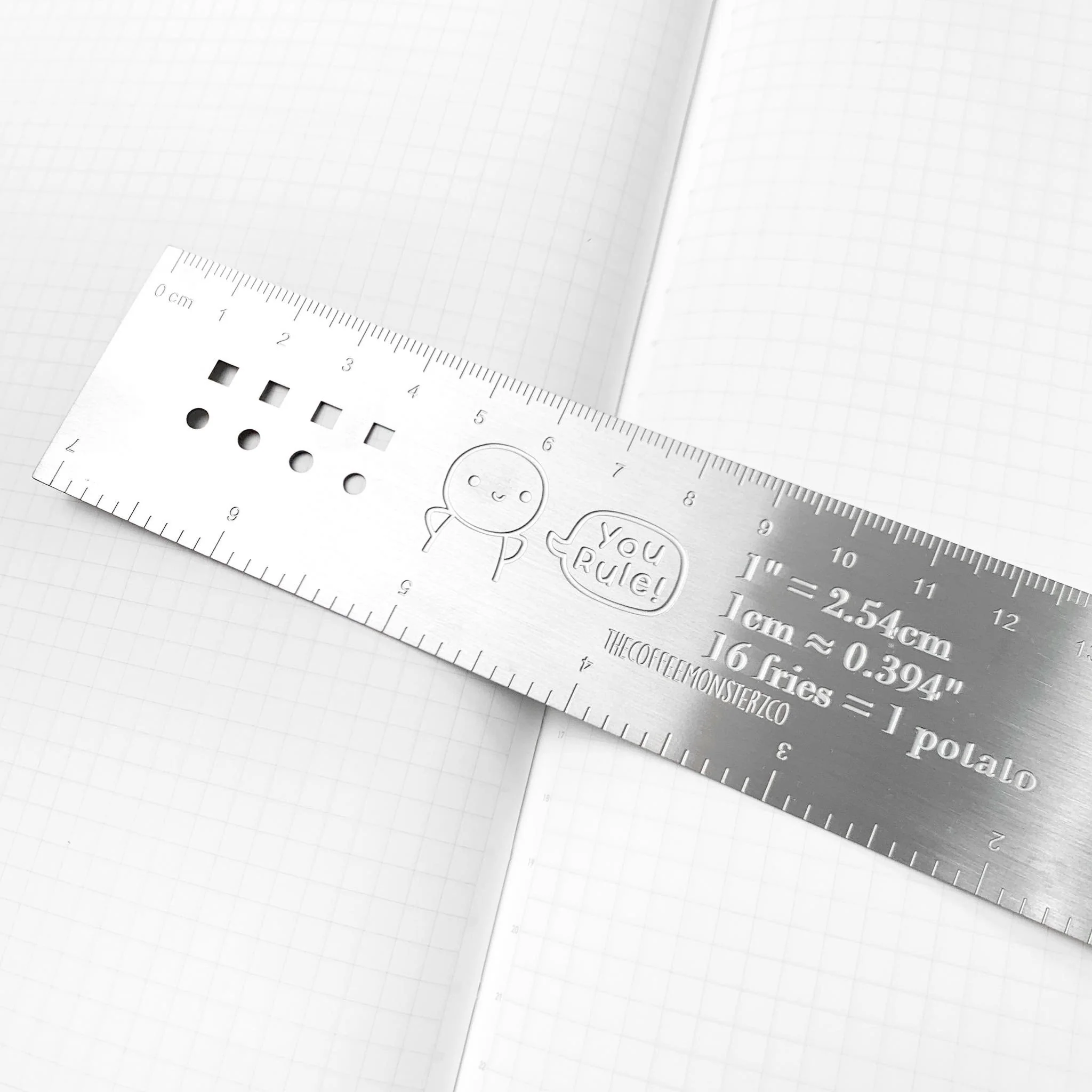 Misfit Silver Stencil - Emoti Metal Ruler (1 per customer) - Image 2