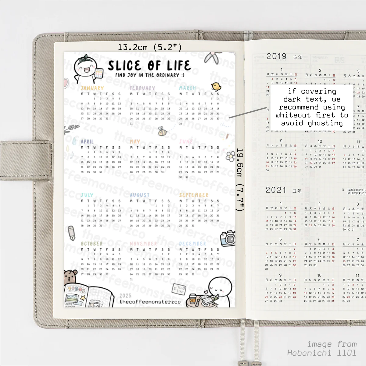 Slice Of Life 2025 Calendar - Vinyl Sticker - Image 2