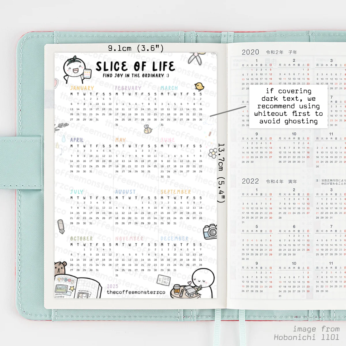 Slice Of Life 2025 Calendar - Vinyl Sticker - Image 3