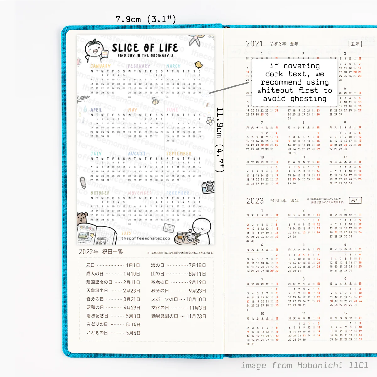 Slice Of Life 2025 Calendar - Vinyl Sticker - Image 4