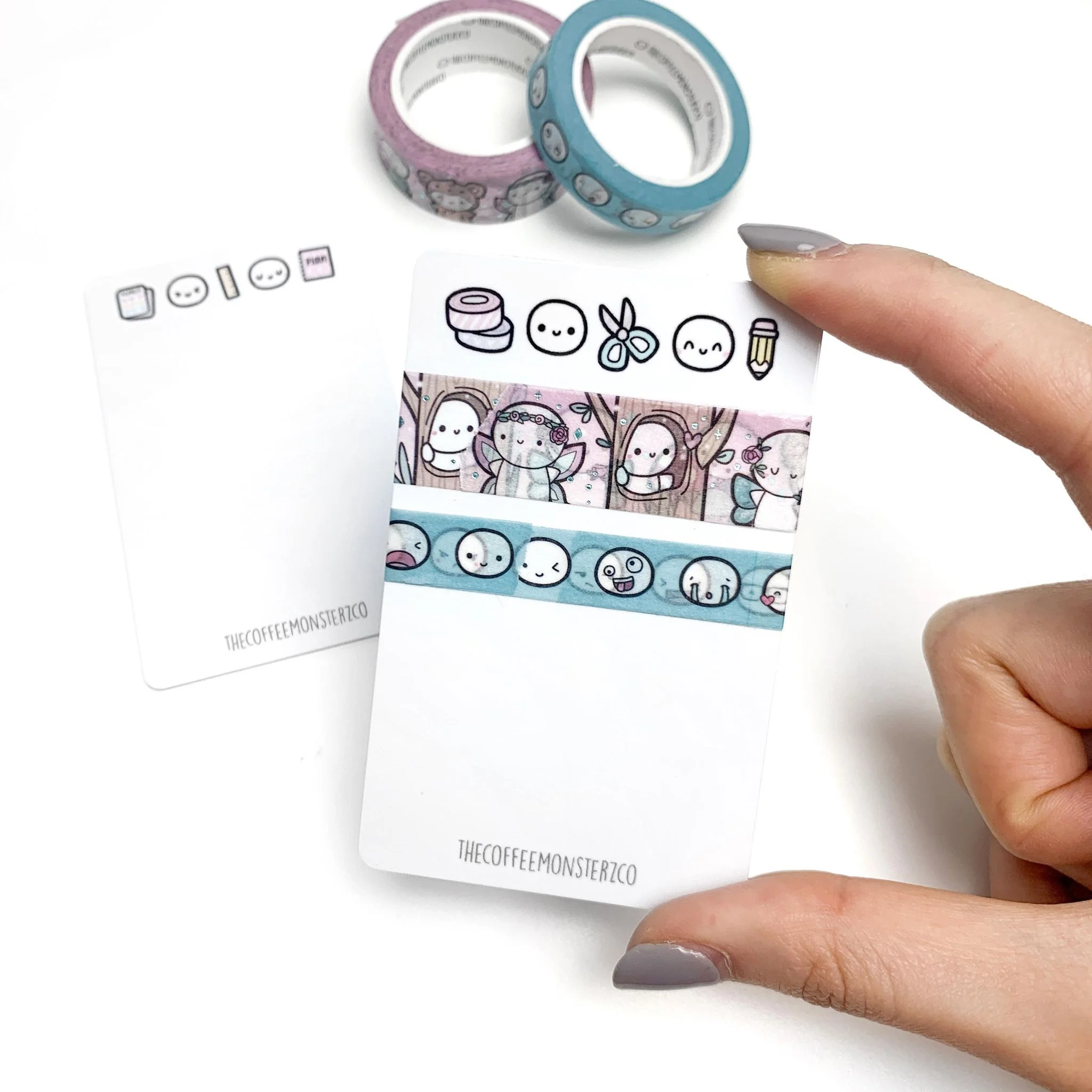 Stationery Doodles - Plastic Washi Card - Image 2
