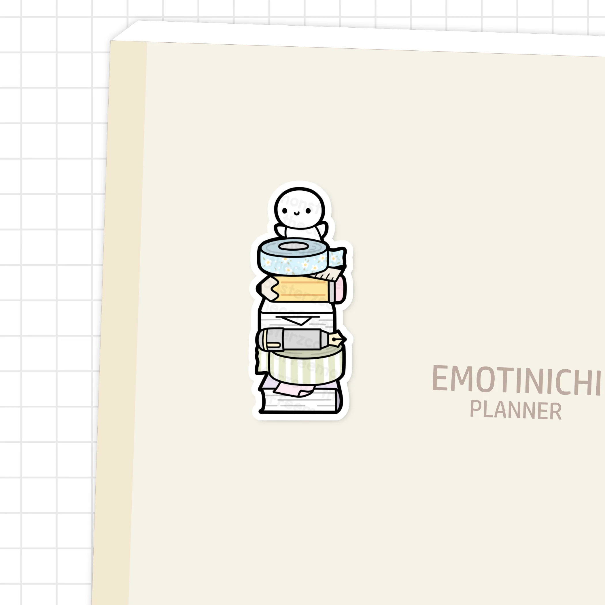 Stationery Stack - Vinyl Sticker - Image 2