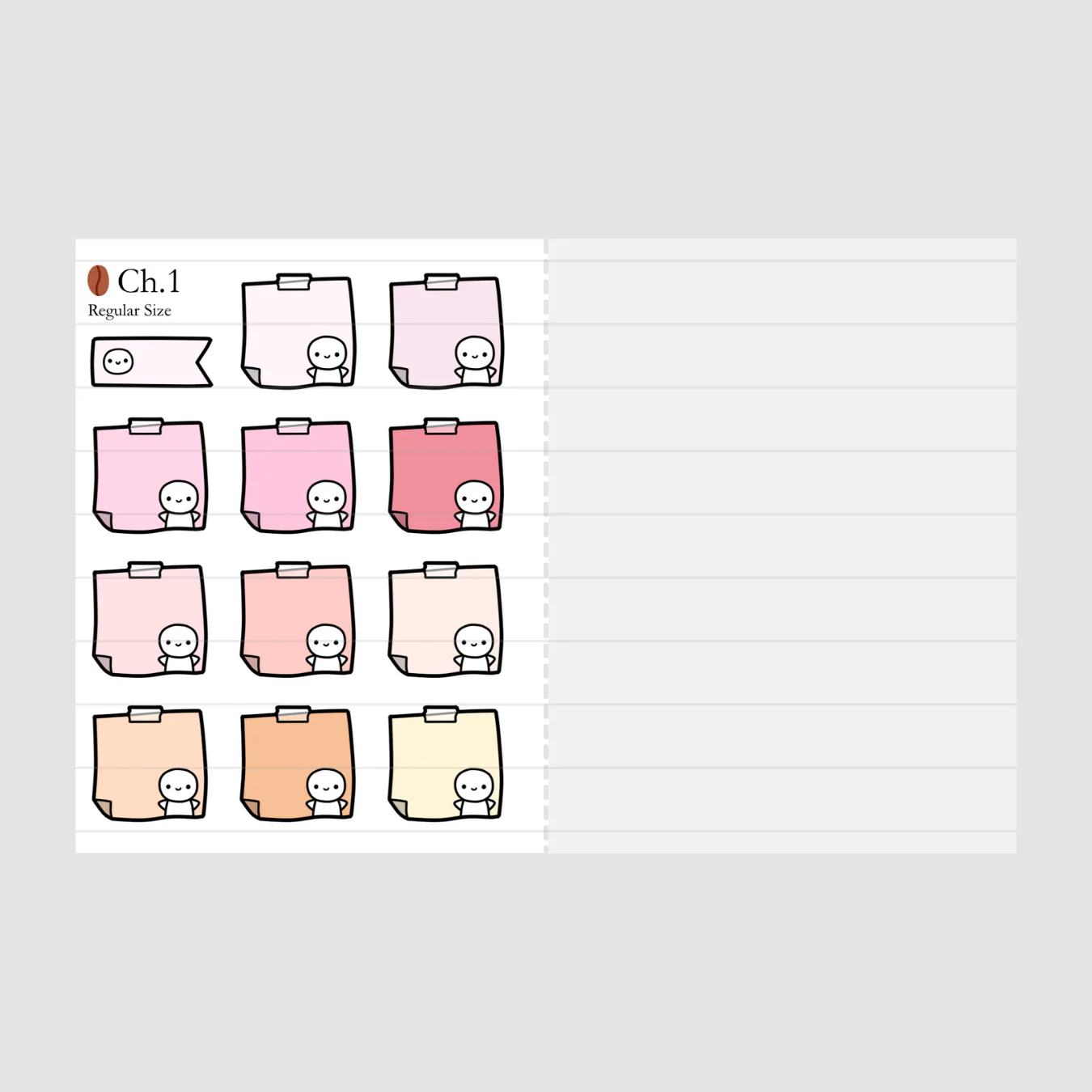 Sticky Notes Emotis Sticker Book (1 PER CUSTOMER) - Image 3