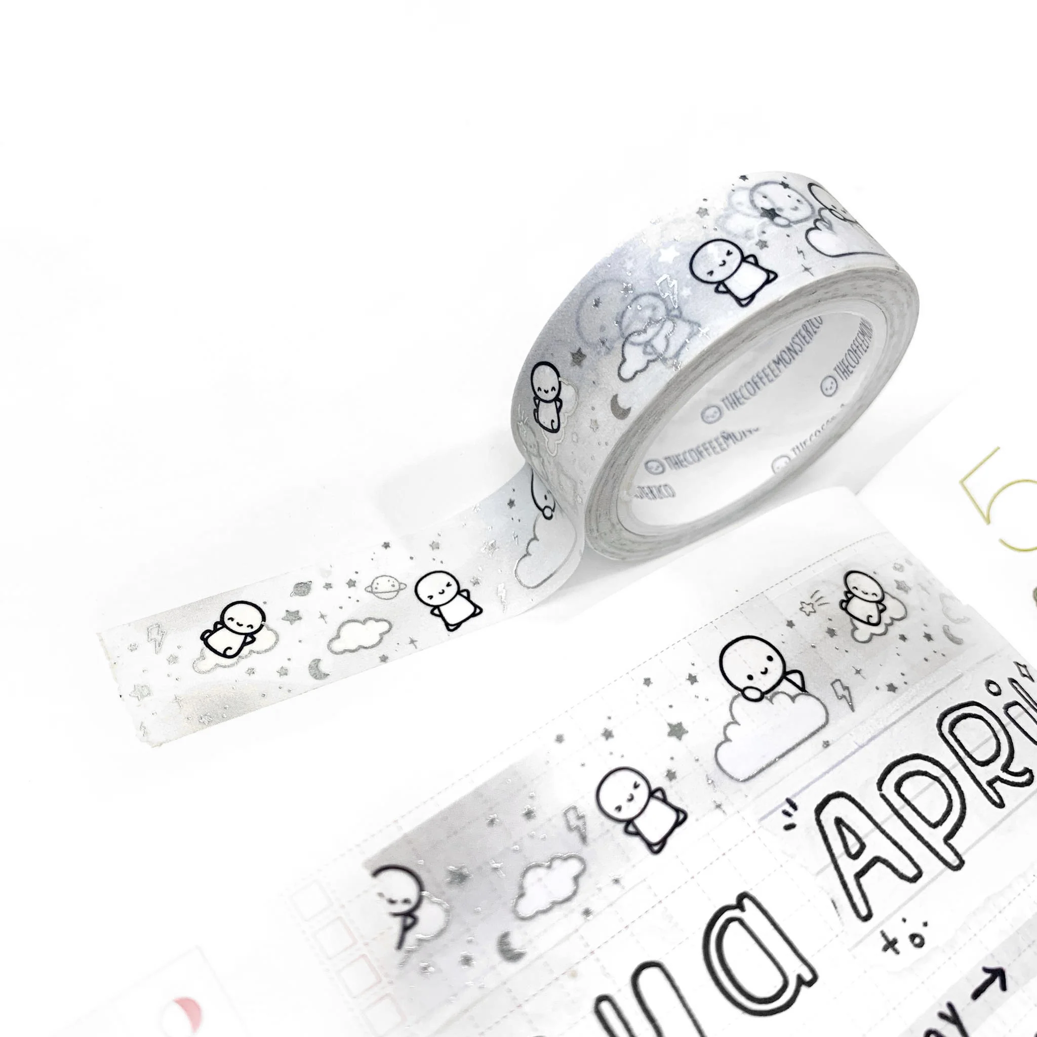 Subtle Storm Washi Tape - 15mm (1 per customer)