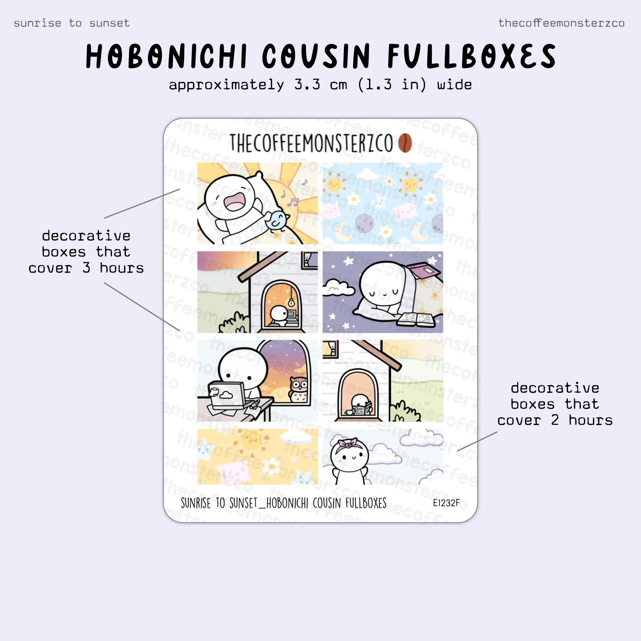 Sunrise To Sunset - Hobonichi Cousin Kit - Image 4