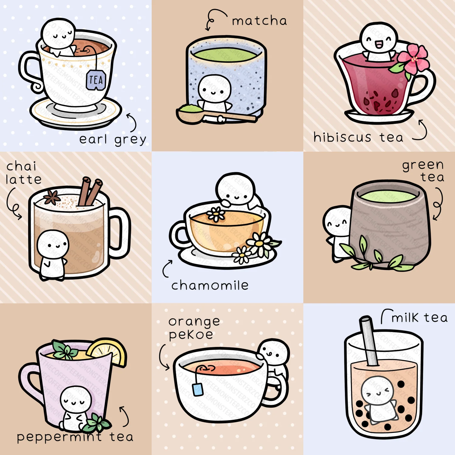 Tea Time Emotis Sampler - Image 9