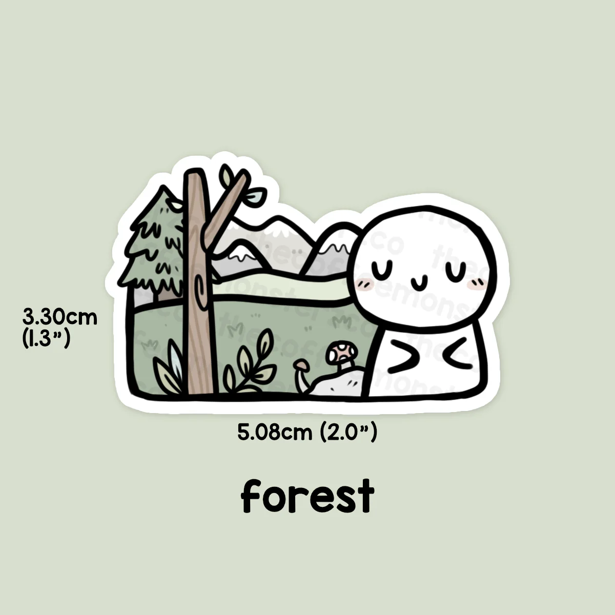 The Four Biomes Vinyl Stickers - Image 4