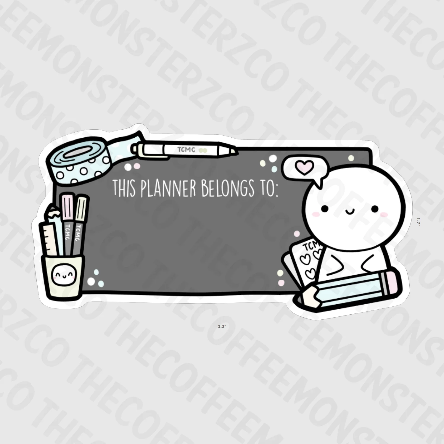 This Planner Belongs To... Vinyl Stickers - Image 4
