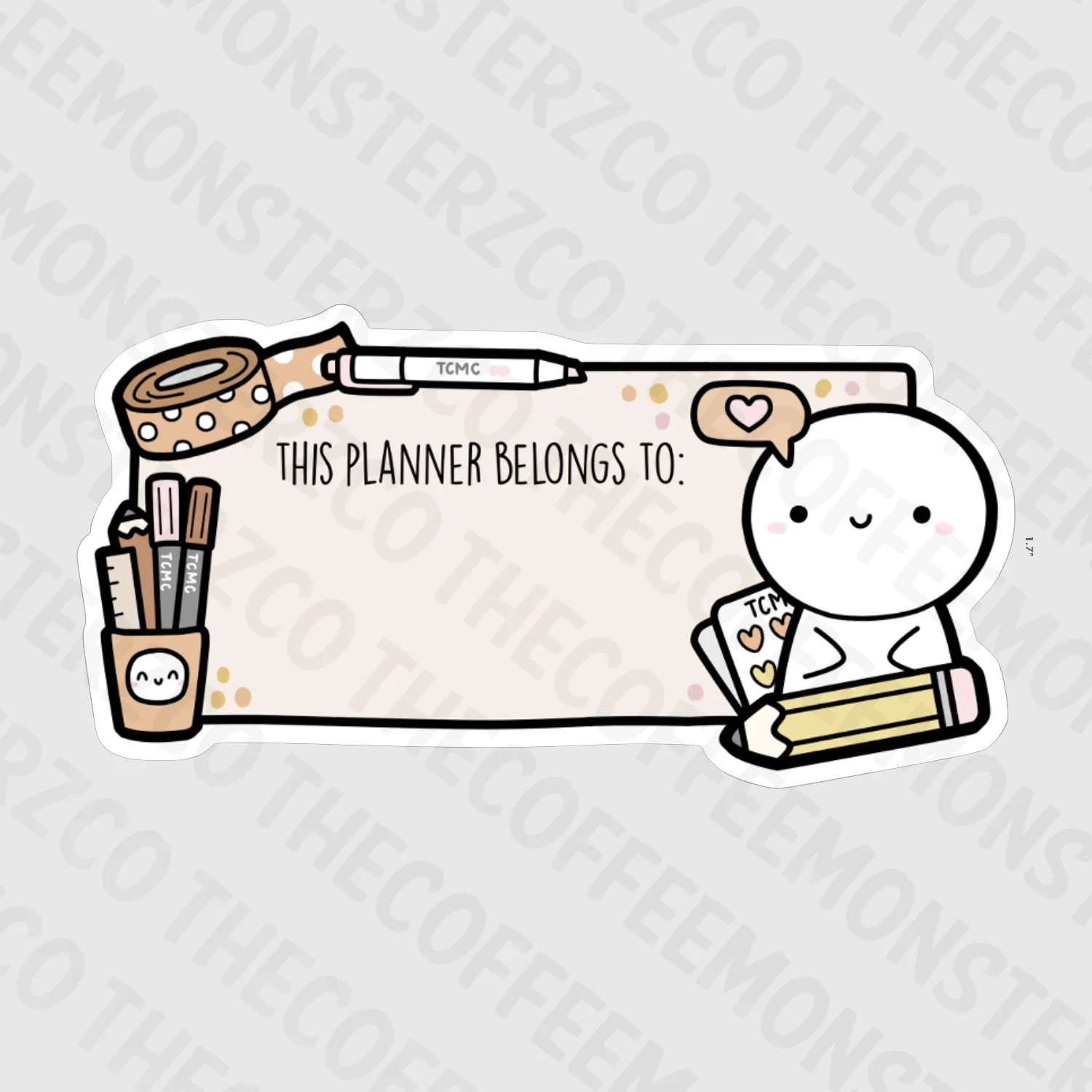 This Planner Belongs To... Vinyl Stickers - Image 5