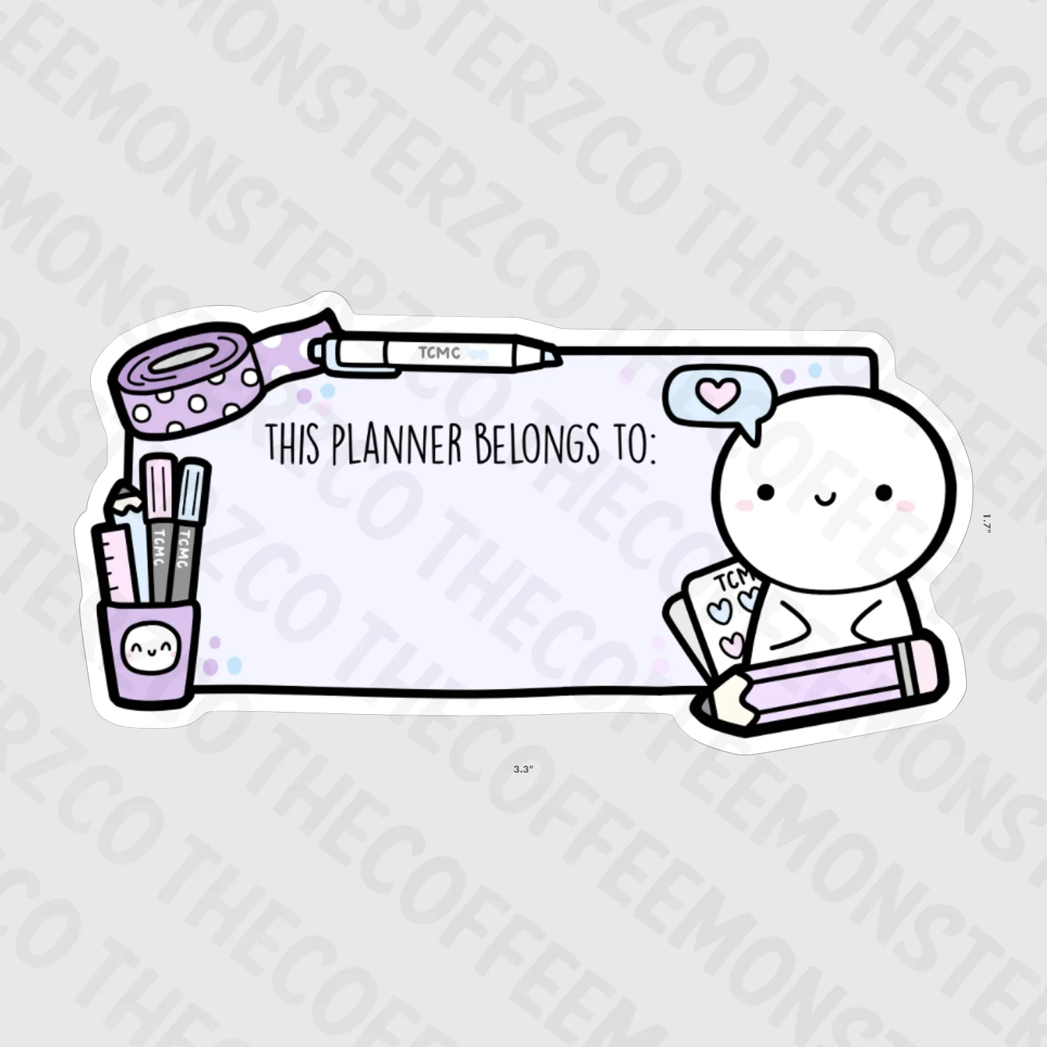 This Planner Belongs To... Vinyl Stickers - Image 6