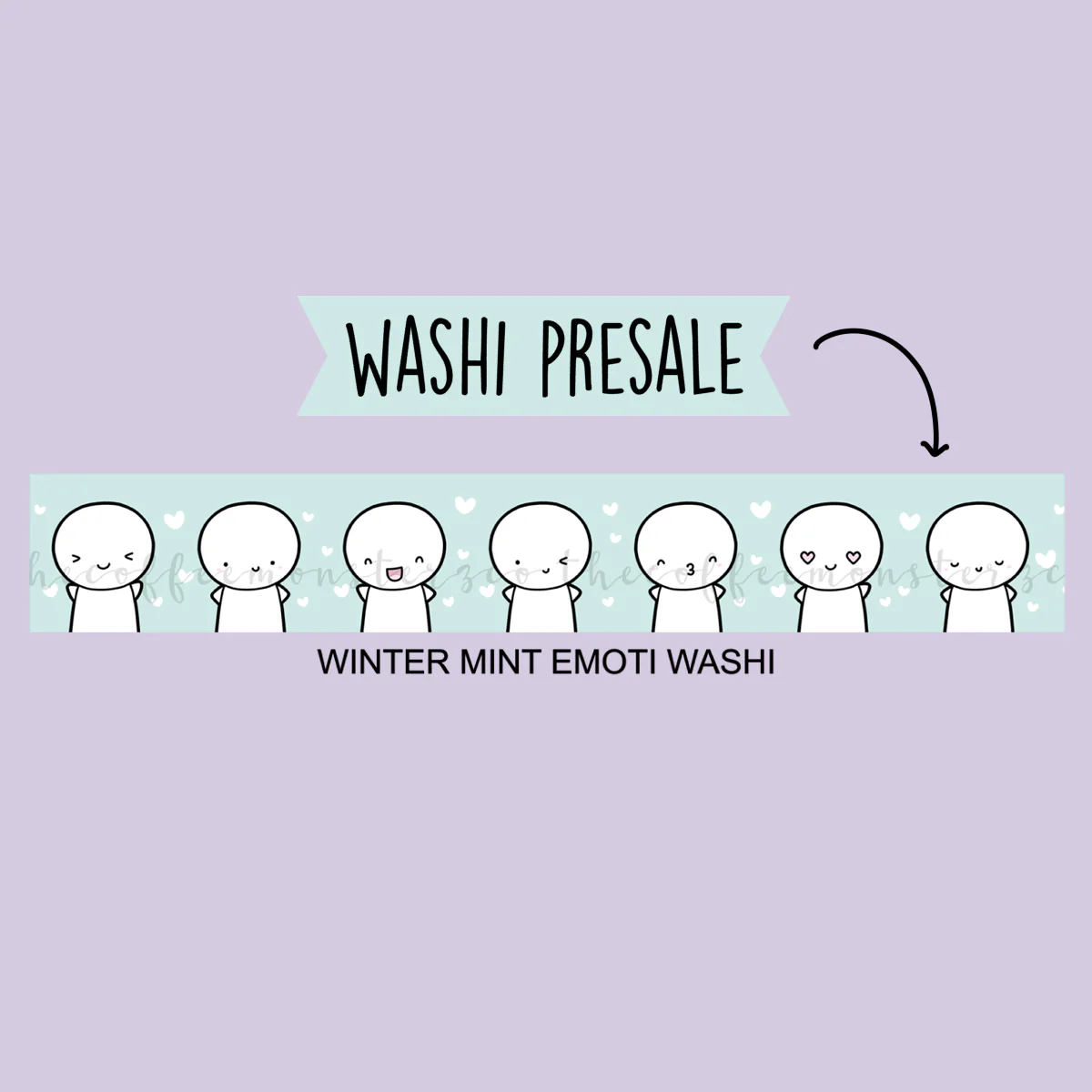 Winter Mint Emoti Washi (Limit 1 per person) - Image 2