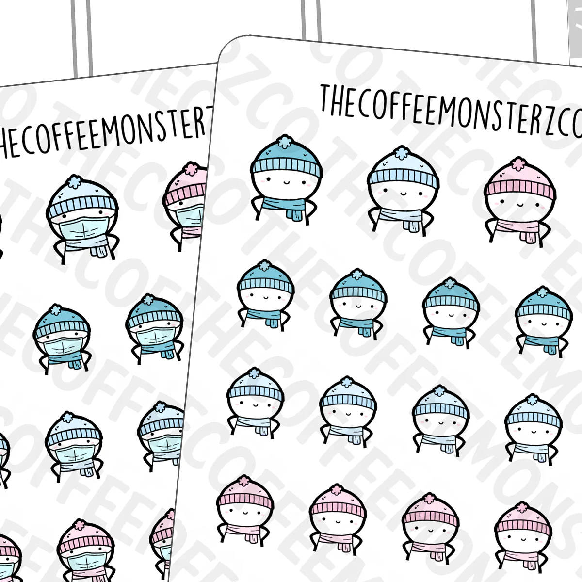 Winter Scarf & Beanie Emotis