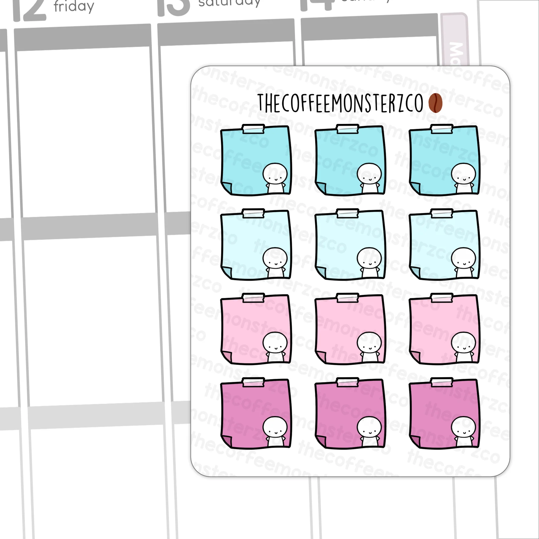 Winter Sticky Note Stickers - Image 2