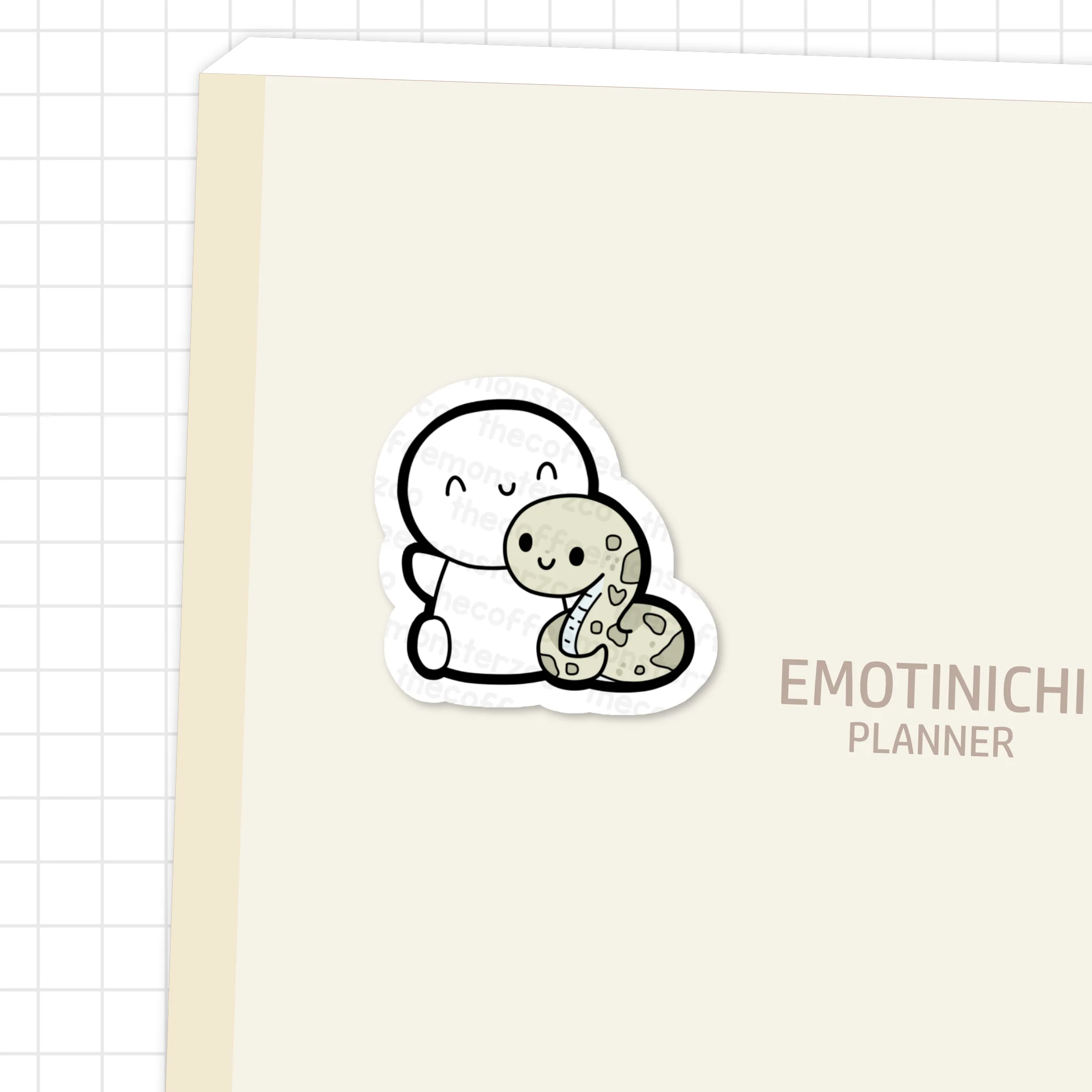Year Of The Snake Emoti - Vinyl Sticker - Image 2